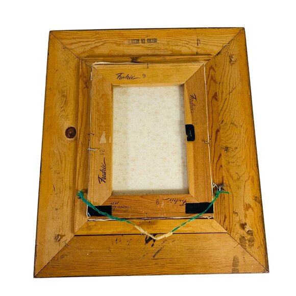 Timeless Hollywood Regency Original Floral Oil Painting Wall Art Wood Frame VTG - Picture 2 of 8